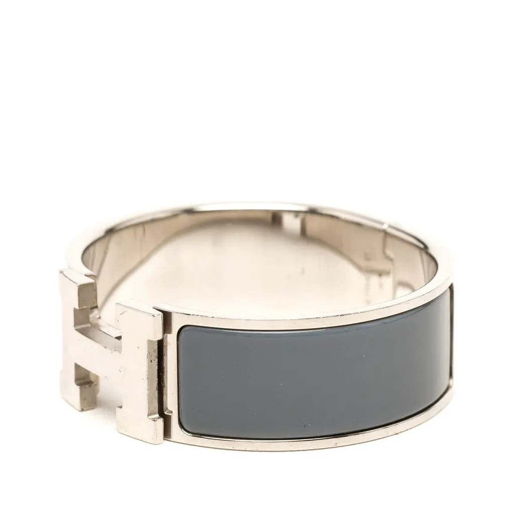 Hermès Wide Enamel Clic Clac H Bracelet PM MultiColor Very good - Back View