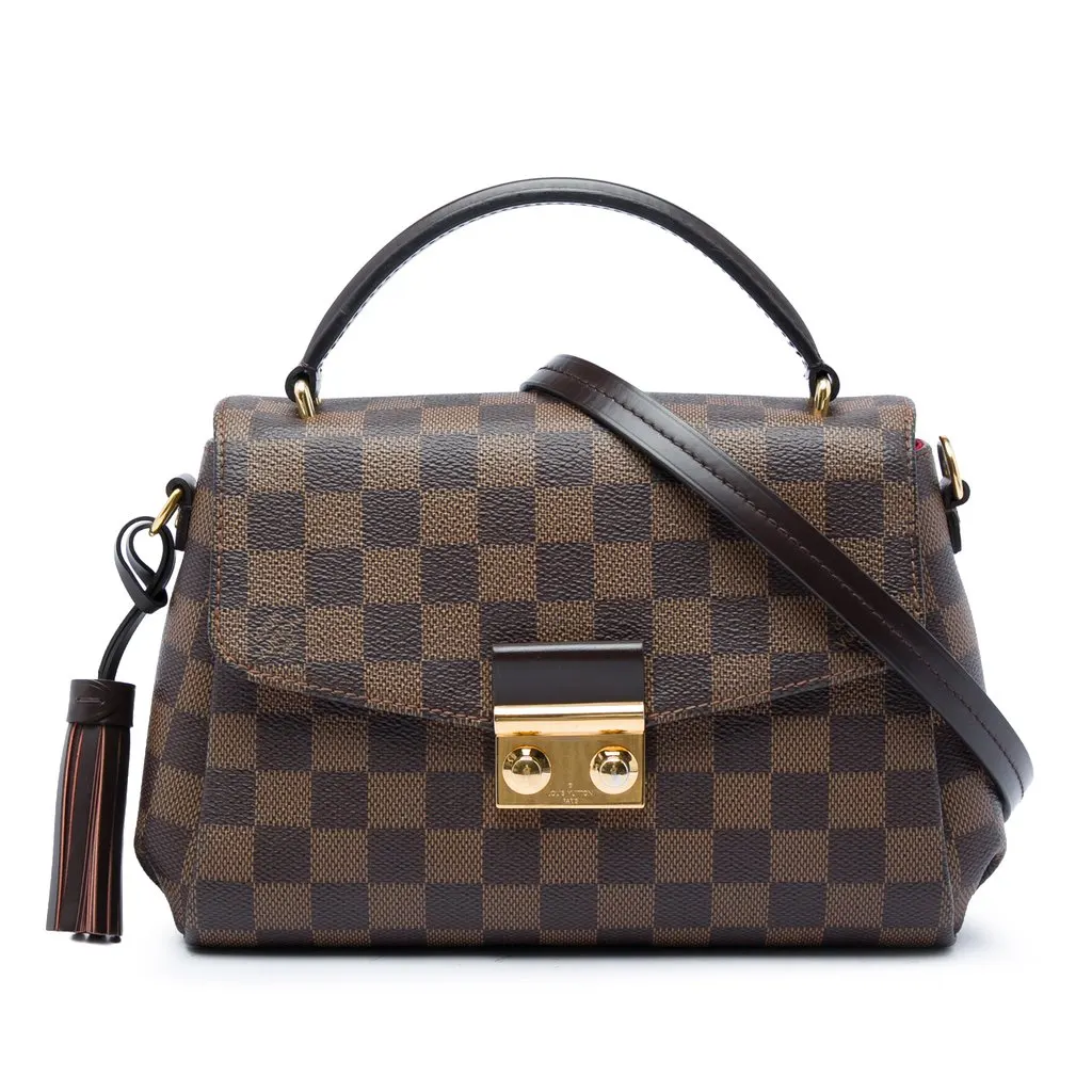 Louis Vuitton Damier Ebene Croisette Brown Very good - Front View