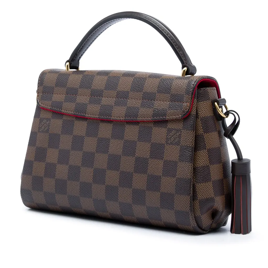 Louis Vuitton Damier Ebene Croisette Brown Very good - Back View