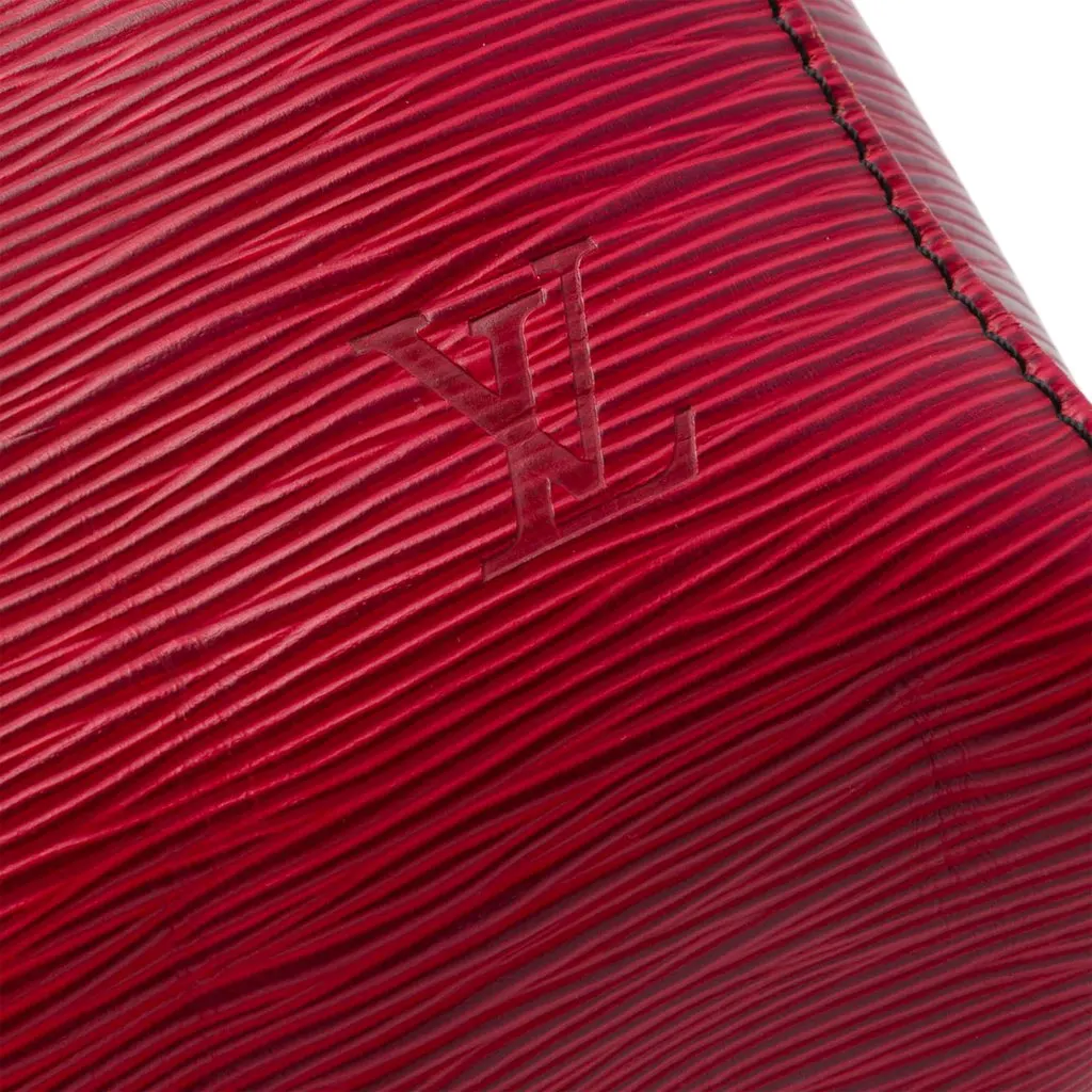 Louis Vuitton Epi Speedy 35 Red Leather Very good - Box View