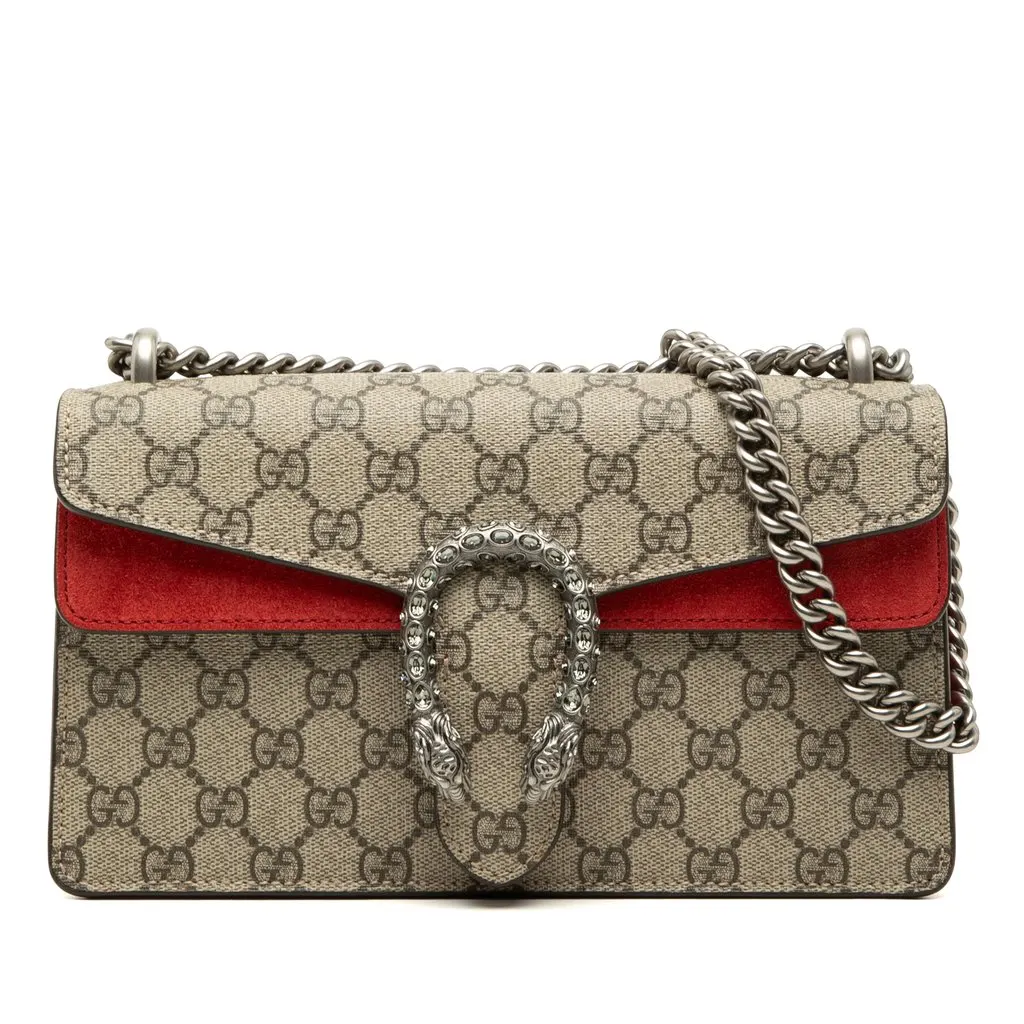 Gucci Medium GG Supreme Dionysus Crossbody Beige Very good - Front View