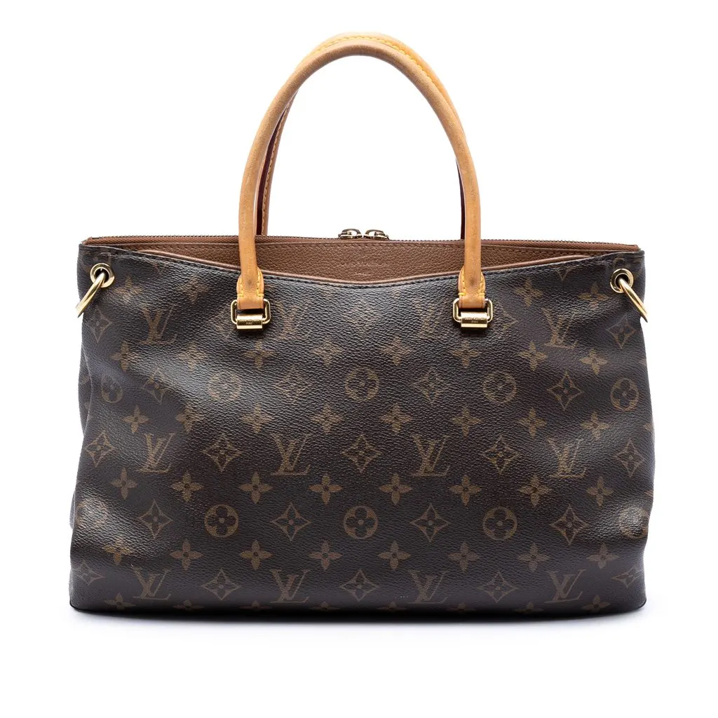 Louis Vuitton Monogram Pallas MM Brown Very good - Front View