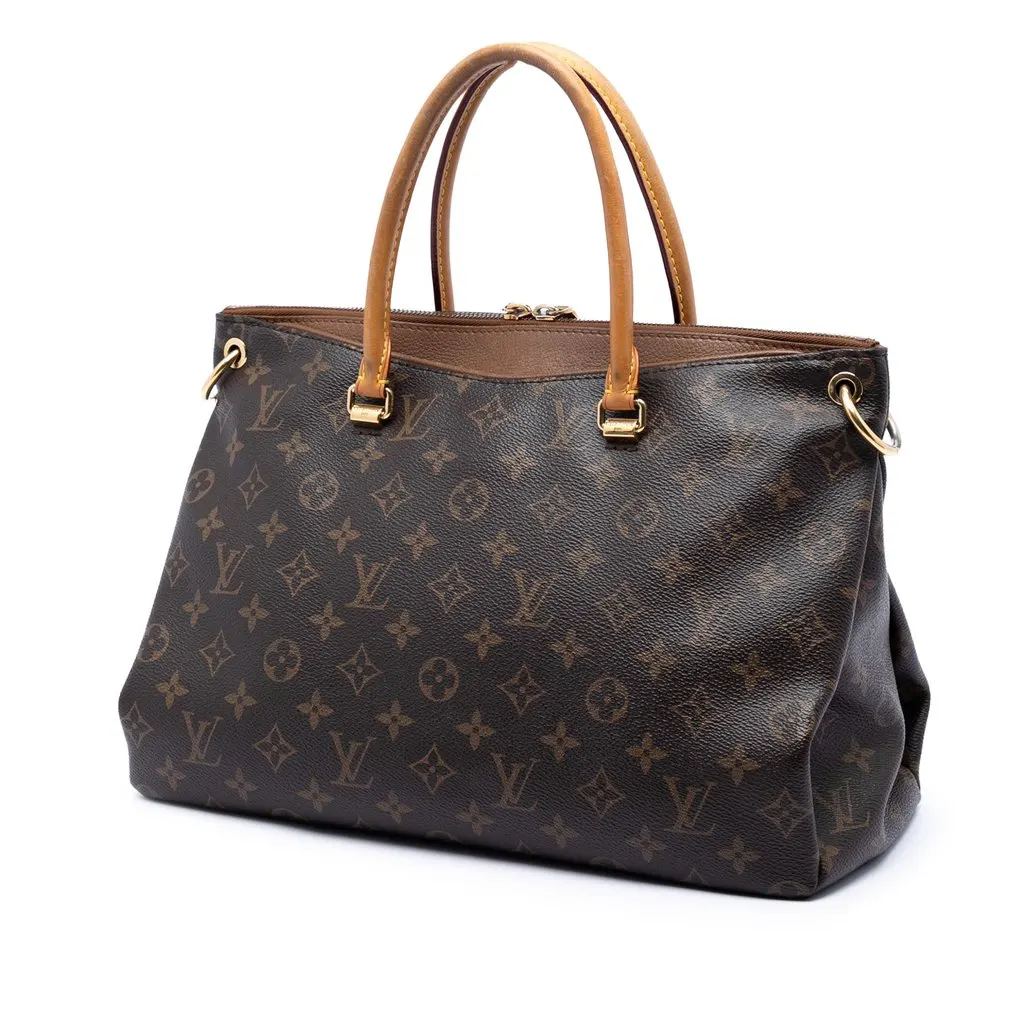 Louis Vuitton Monogram Pallas MM Brown Very good - Back View
