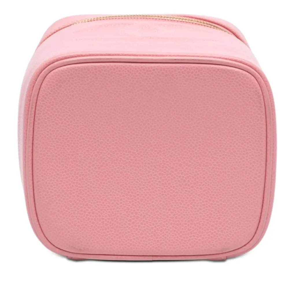 Chanel CC Caviar Vanity Bag Pink Leather Very good - Inside View