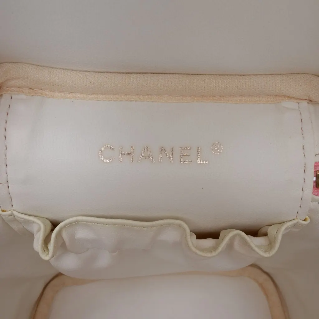 Chanel CC Caviar Vanity Bag Pink Leather Very good - Box View