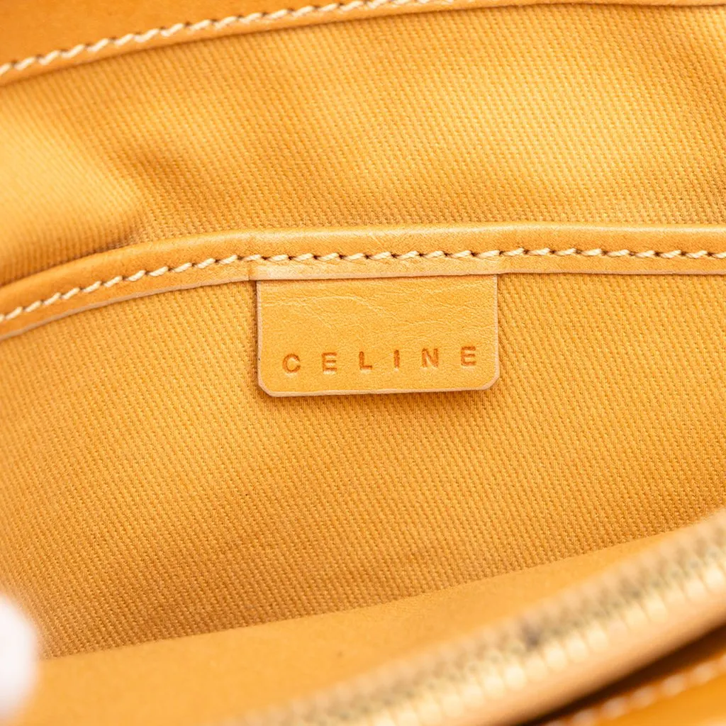 Celine C Macadam Denim Handbag Blue Denim Very good - Box View