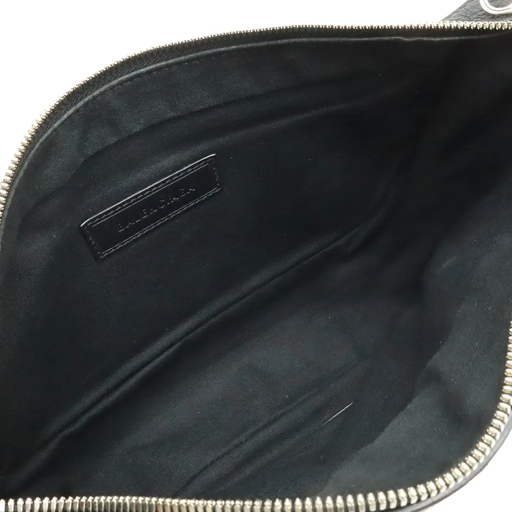 Balenciaga Medium Lambskin Arena Raver Bag Black Leather Very good - Inside View