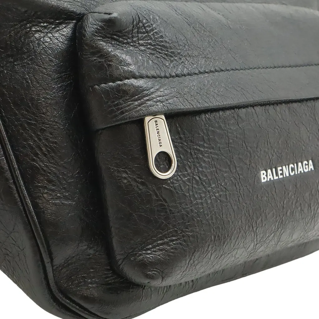 Balenciaga Medium Lambskin Arena Raver Bag Black Leather Very good - Box View