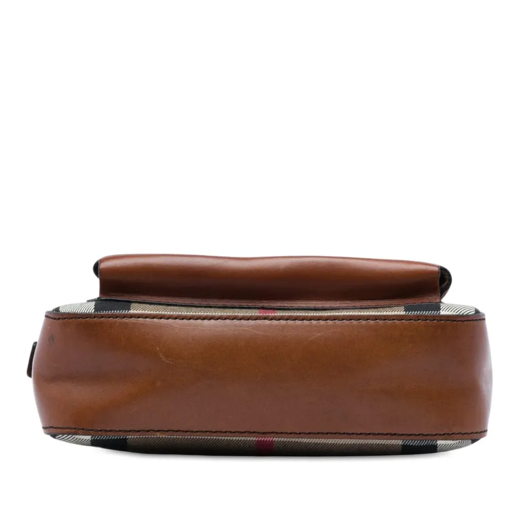 Burberry House Check Canvas Crossbody Beige Very good - Inside View