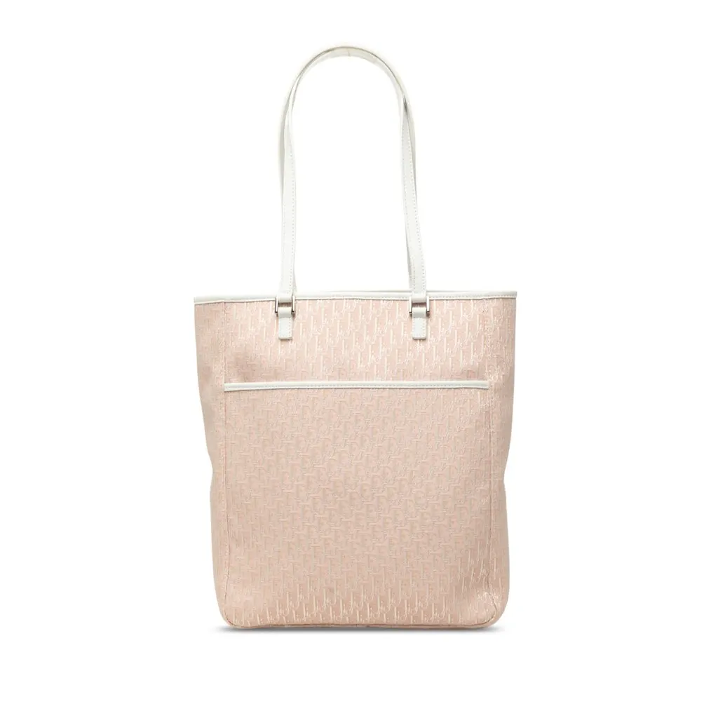 Dior Diorissimo Trotter Canvas Tote Pink Canvas Very good - Front View