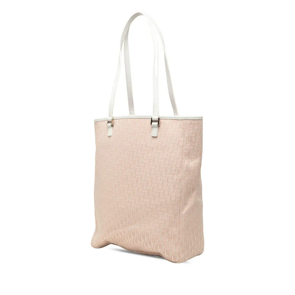 Dior Diorissimo Trotter Canvas Tote Pink Canvas Very good - Back View