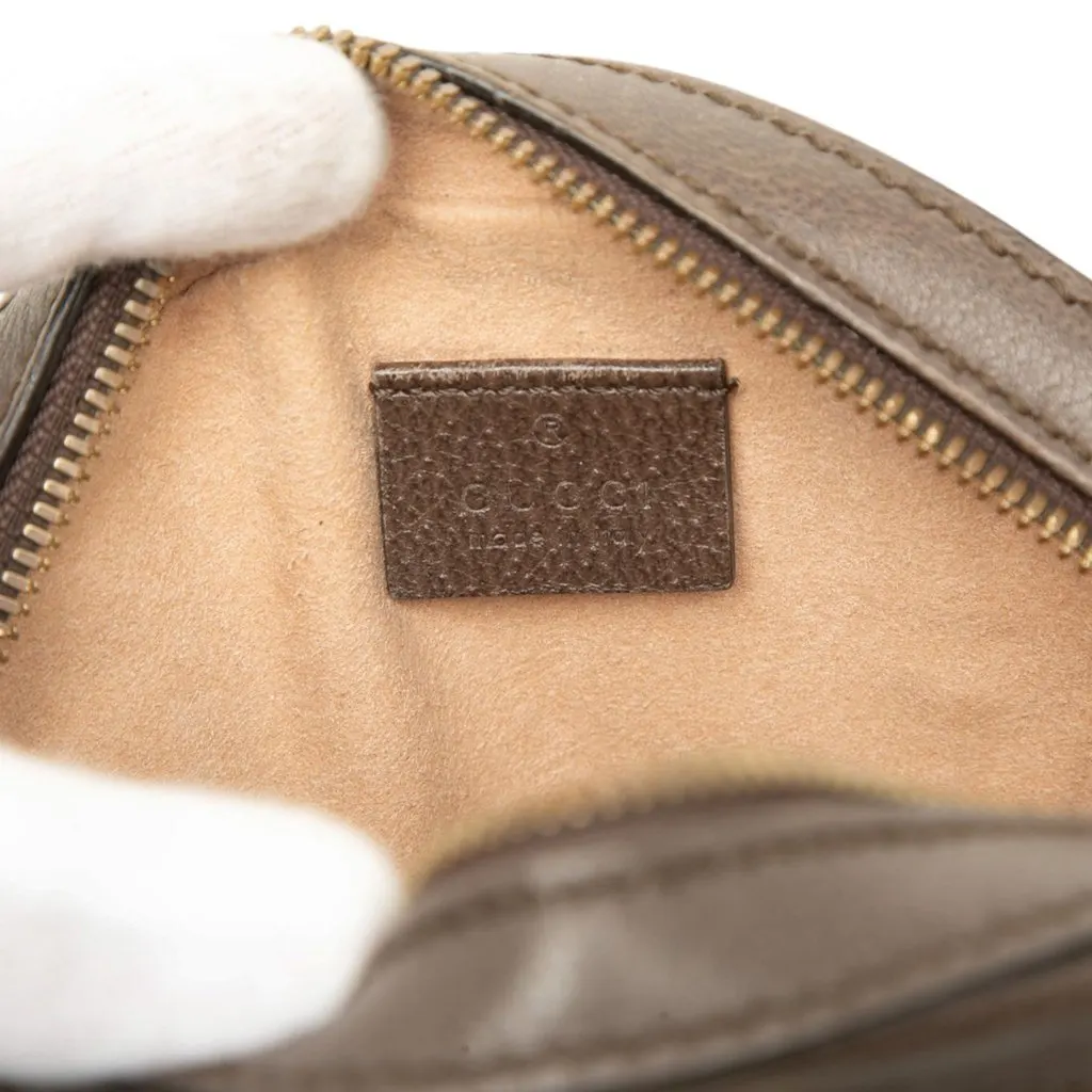 Gucci Mini GG Supreme Web Ophidia Round Crossbody Beige Canvas Good - Box View
