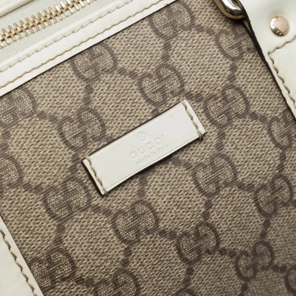 Gucci Large GG Supreme Joy Boston Bag Beige Very good - Box View