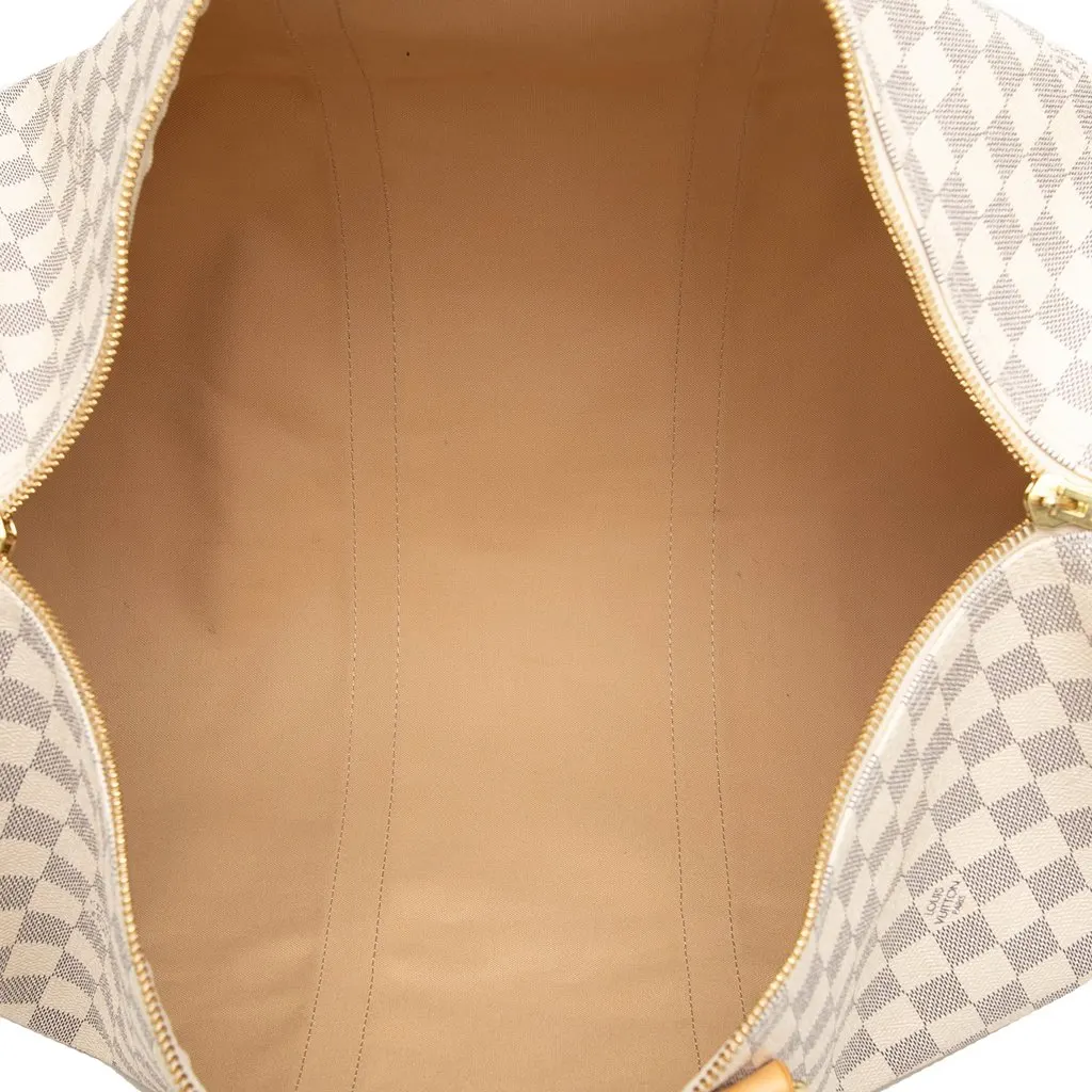 Louis Vuitton Damier Azur Keepall 50 White Canvas Very good - Model View
