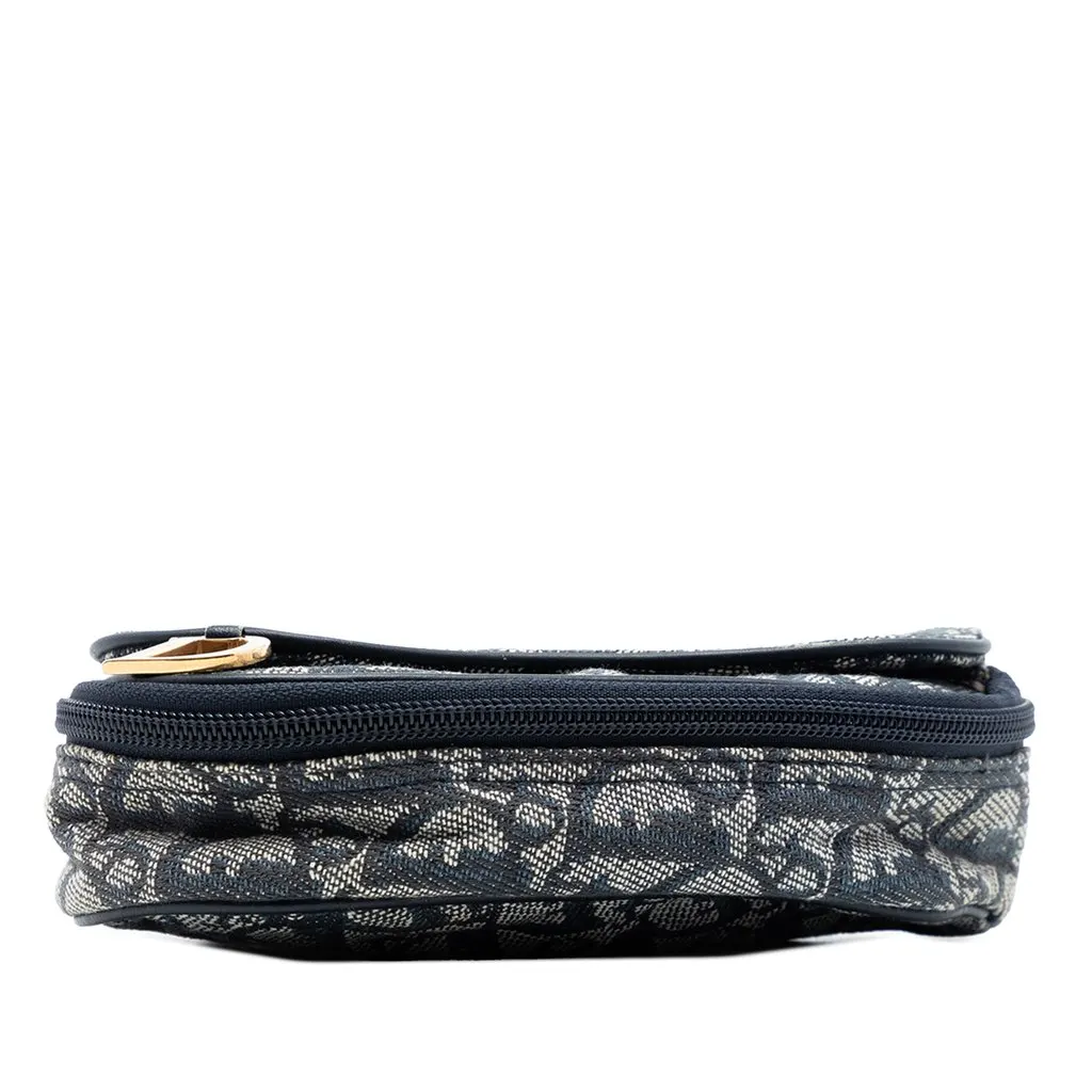 Dior Diorissimo Canvas Saddle Pouch Blue Very good - Inside View