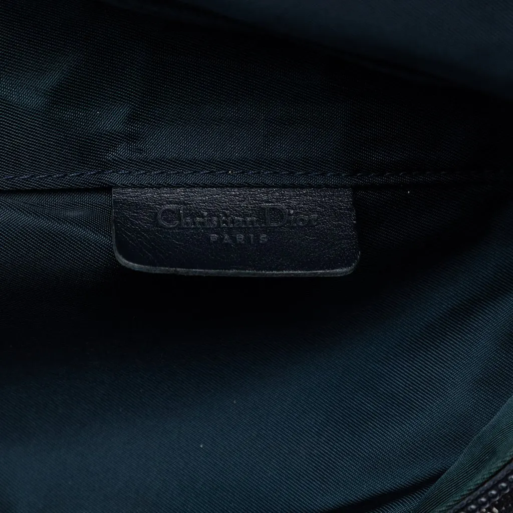 Dior Diorissimo Canvas Saddle Pouch Blue Very good - Box View