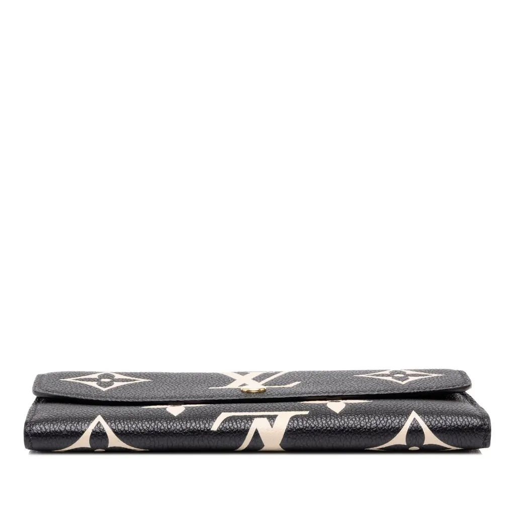 Louis Vuitton Bicolor Monogram Empreinte Giant Emilie Wallet Black Leather Very good - Inside View
