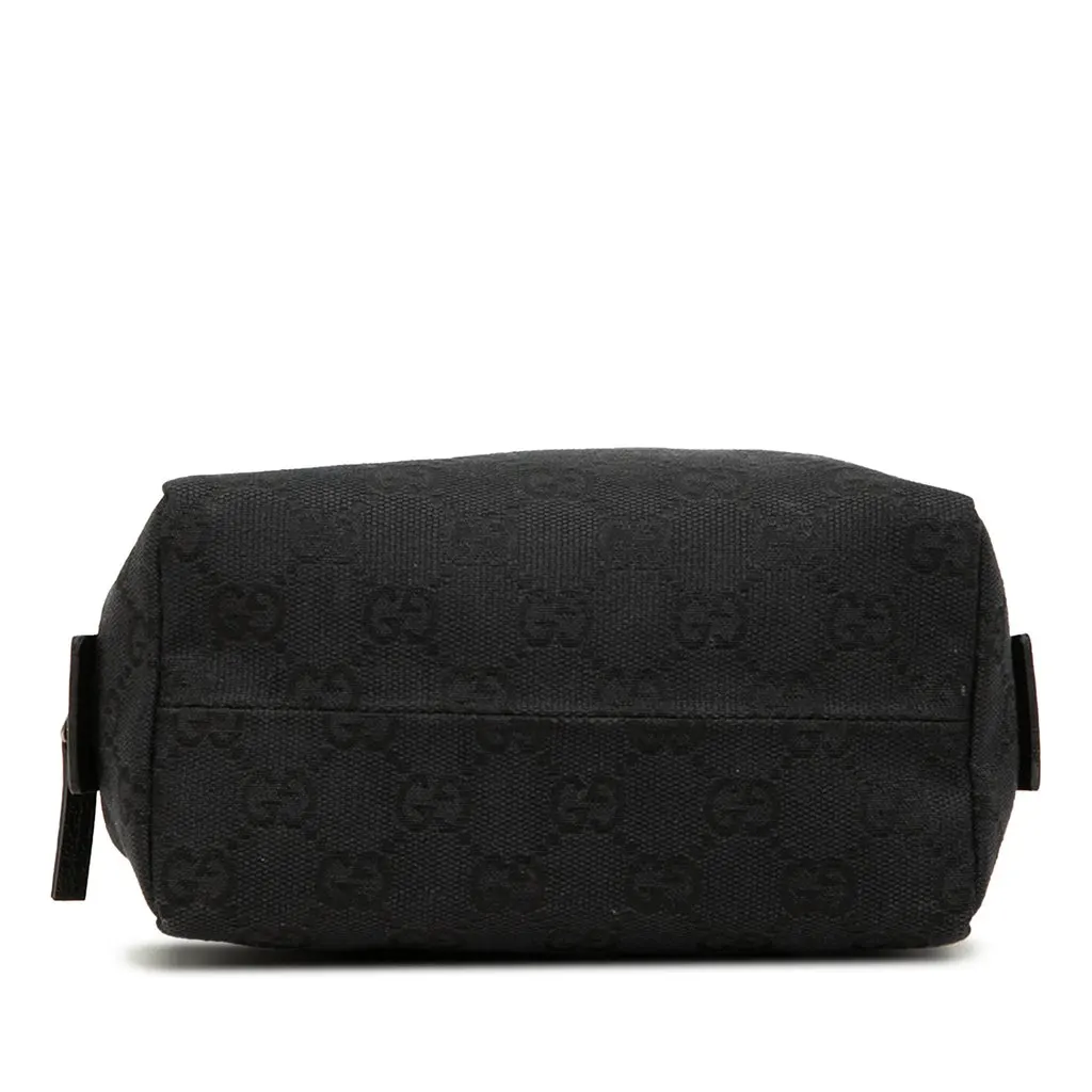 Gucci GG Canvas Cosmetic Pouch Black Very good - Inside View