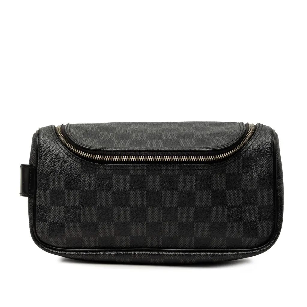Louis Vuitton Damier Graphite Toiletry Pouch Black Very good - Front View