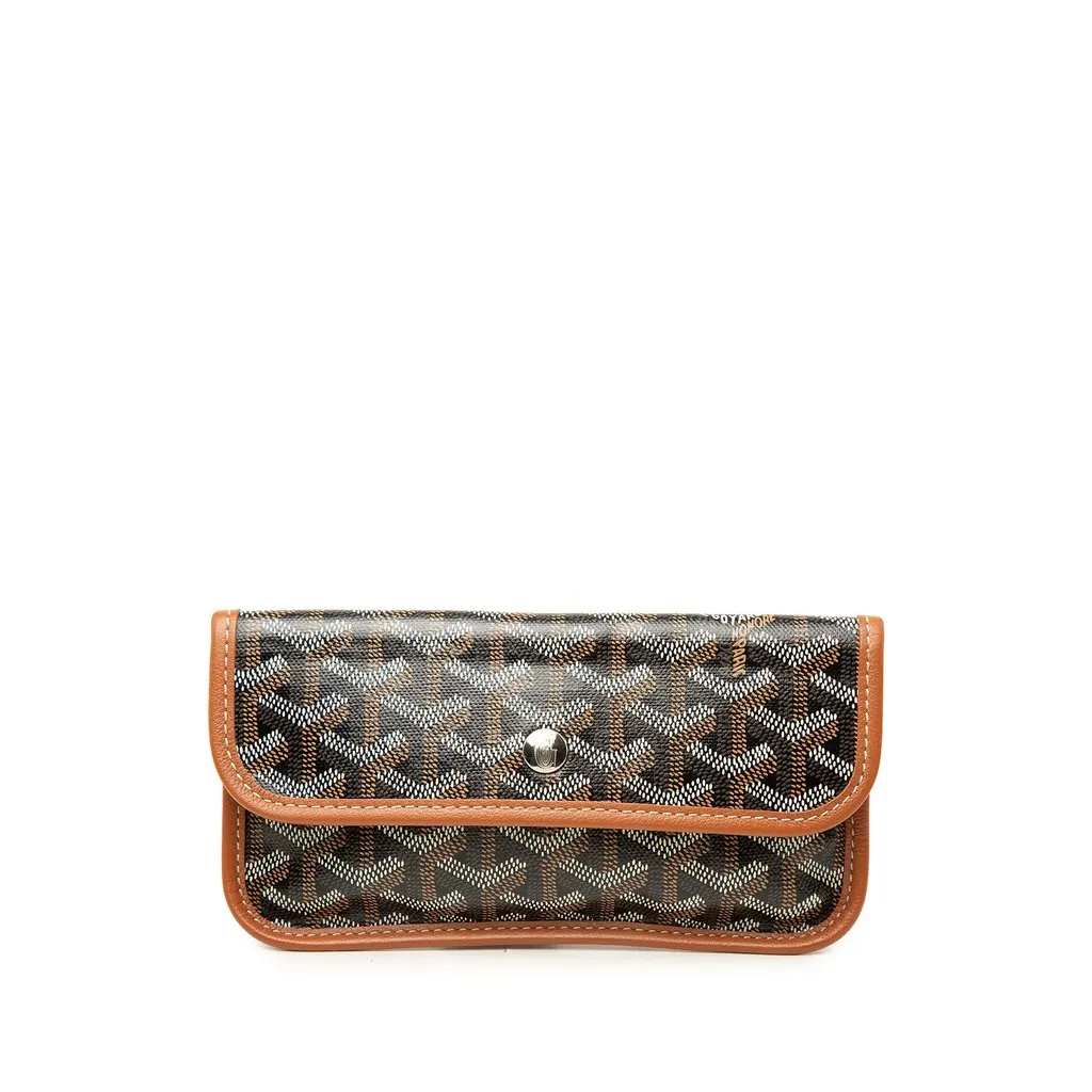 Goyard Goyardine Saint Louis Pouch Black Canvas Very good - Front View