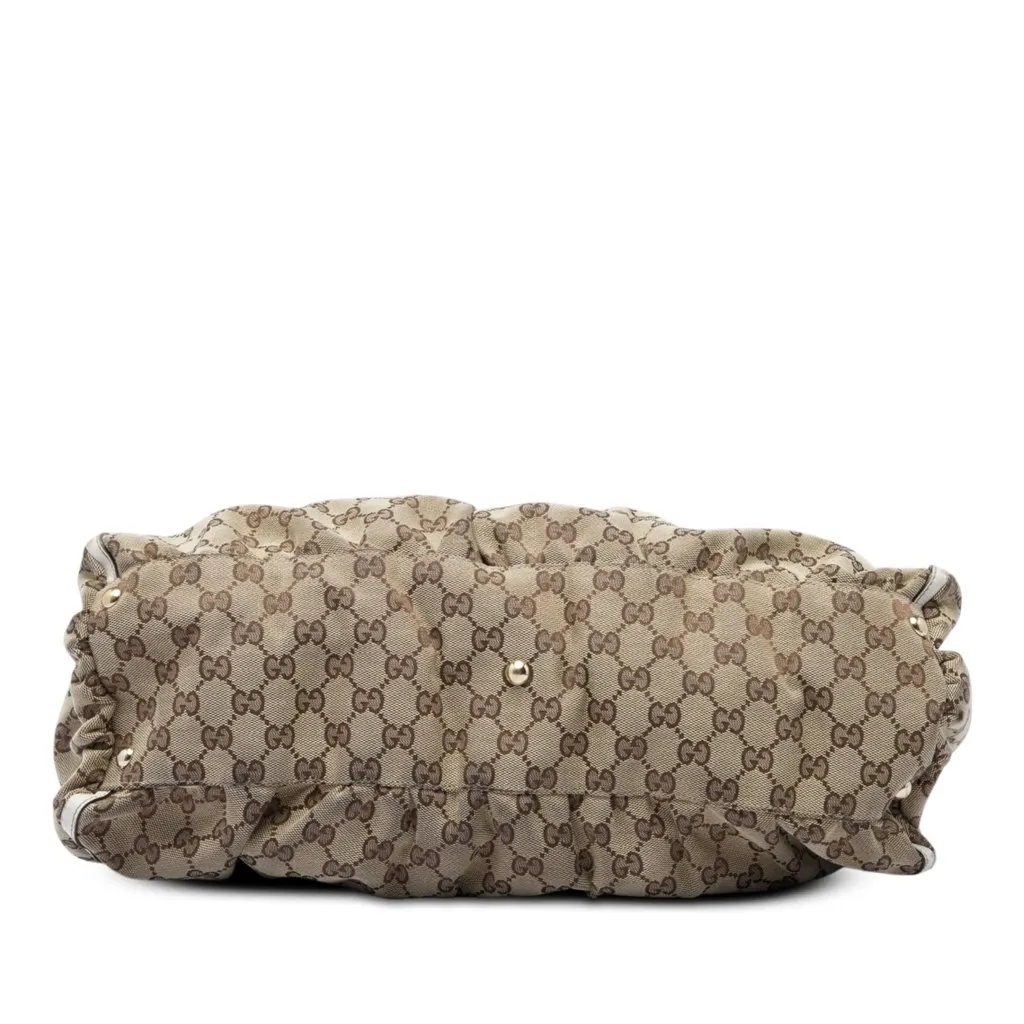 Gucci GG Canvas Abbey D Ring Shoulder Bag Beige Very good - Inside View
