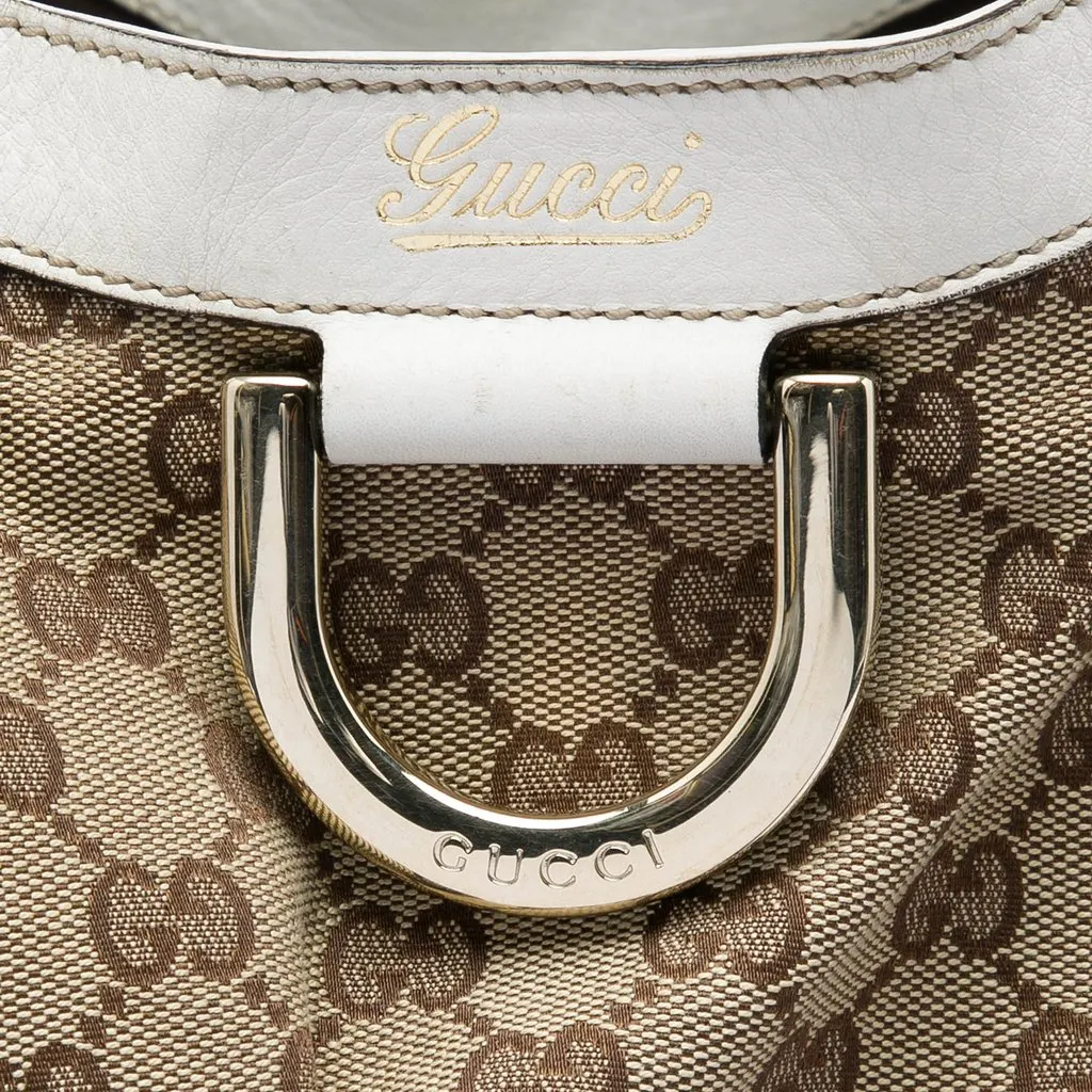 Gucci GG Canvas Abbey D Ring Shoulder Bag Beige Very good - Box View