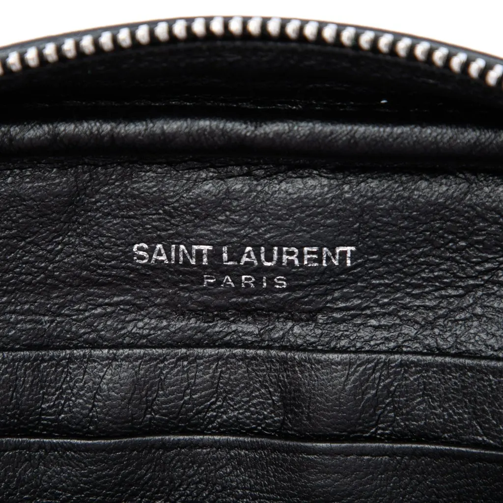Saint Laurent Mini Embroidered Nappa Love Blogger Camera Bag Black Leather Good - Box View
