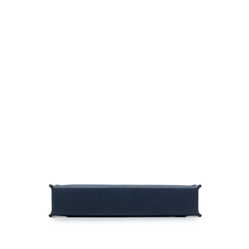 Hermès Epsom Hermesnap Wallet On Strap Blue Leather Very good - Inside View
