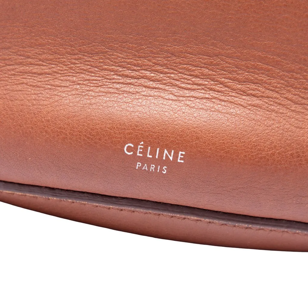 Celine Leather Big Bag Bucket Brown Leather Good - Box View