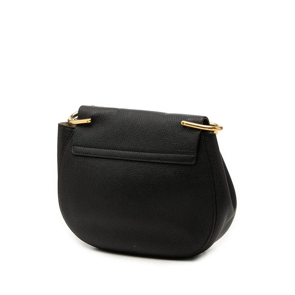Chloé Small Leather Drew Crossbody Black Leather Very good - Back View