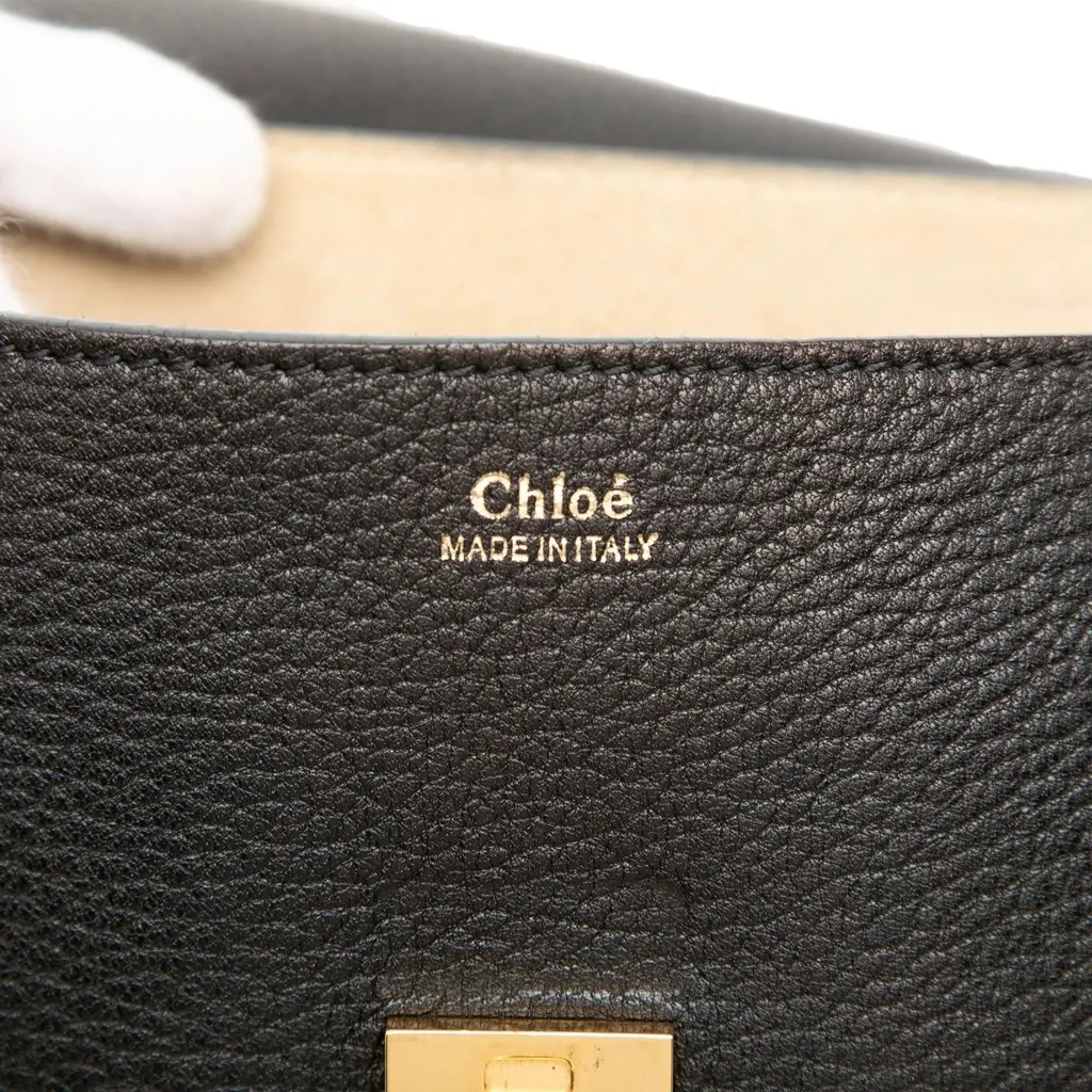 Chloé Small Leather Drew Crossbody Black Leather Very good - Box View