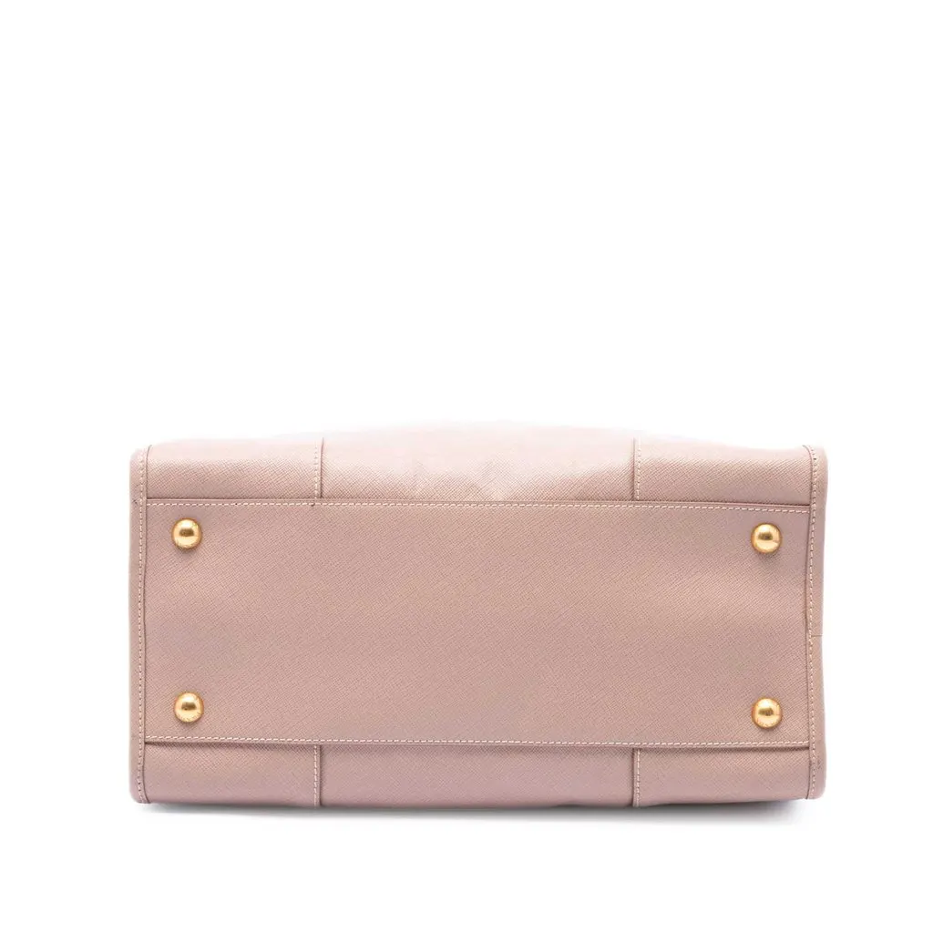 Prada Saffiano Lux Shopping Tote Pink Leather Very good - Inside View