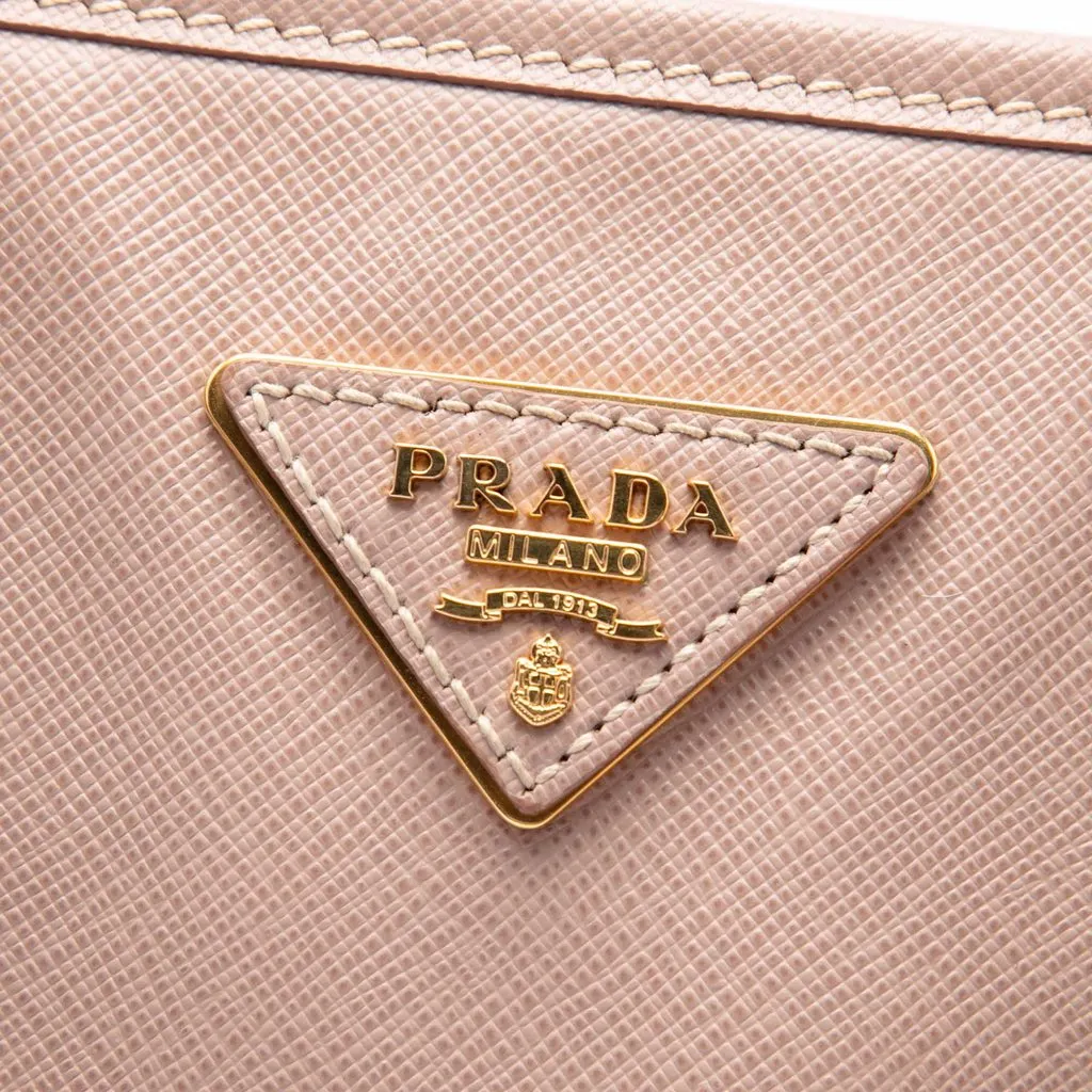 Prada Saffiano Lux Shopping Tote Pink Leather Very good - Box View