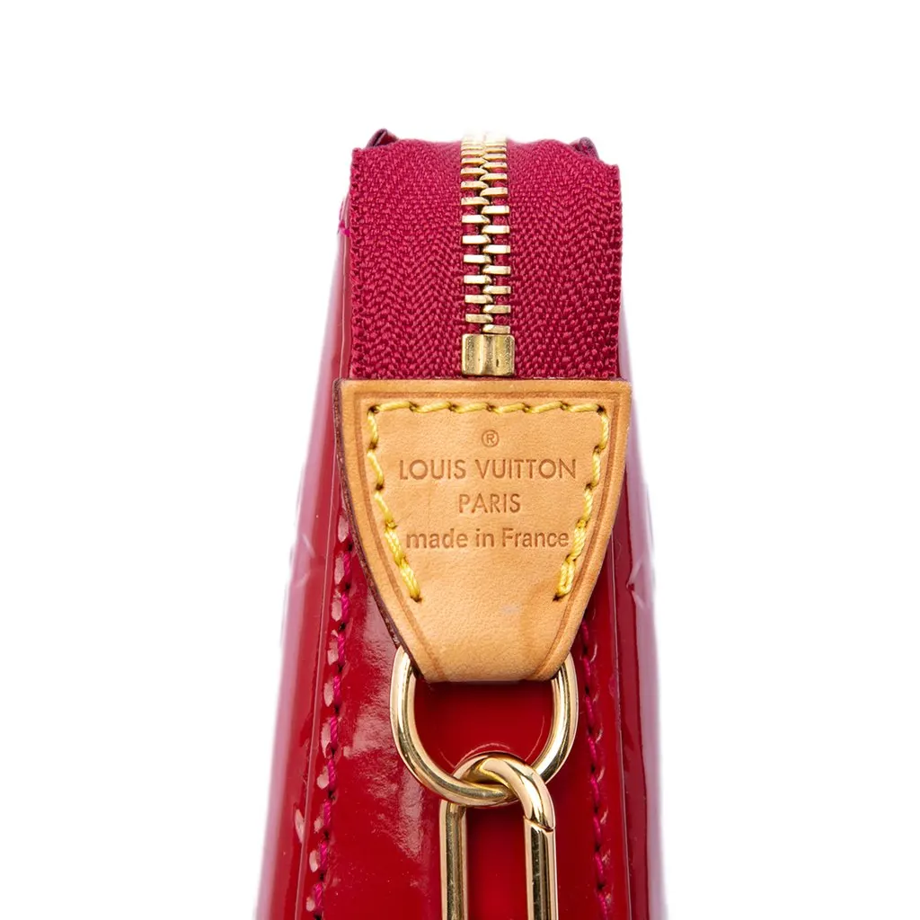 Louis Vuitton Monogram Vernis Pochette Accessoires Red Leather Very good - Box View