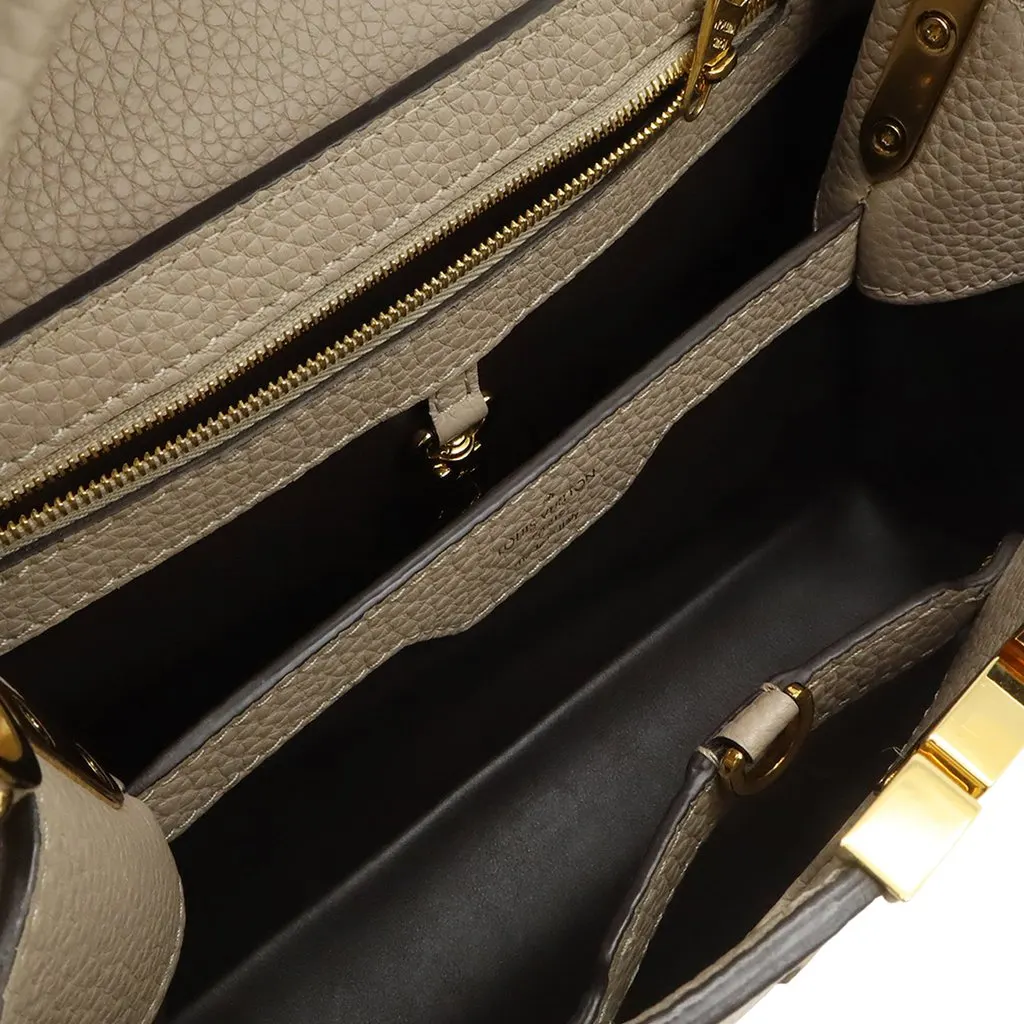 Louis Vuitton Taurillon Capucines BB Beige Leather Very good - Inside View
