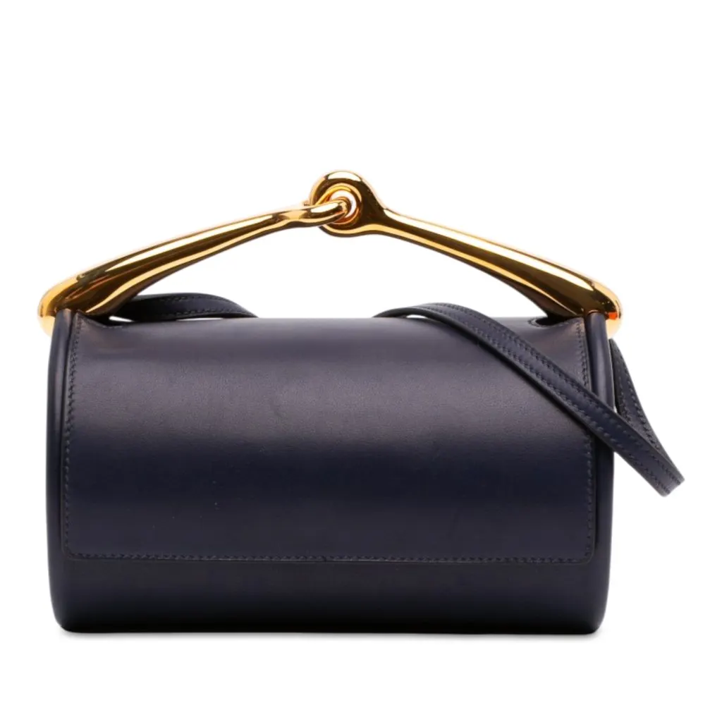 Hermès Swift Sac Maximors Blue Leather Very good - Front View