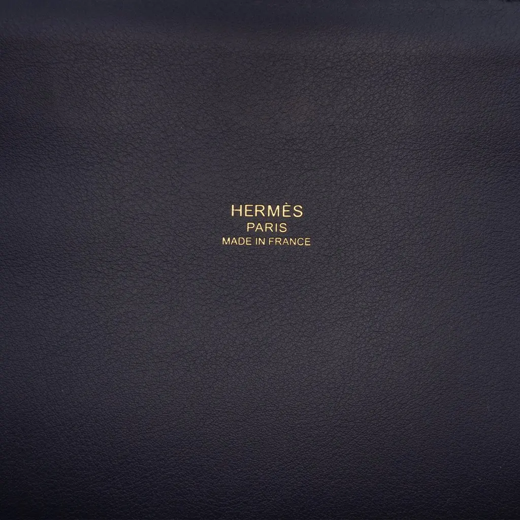 Hermès Swift Sac Maximors Blue Leather Very good - Box View