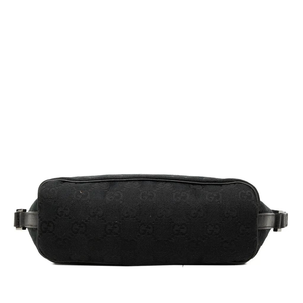 Gucci GG Canvas Web Boat Black Canvas Good - Inside View