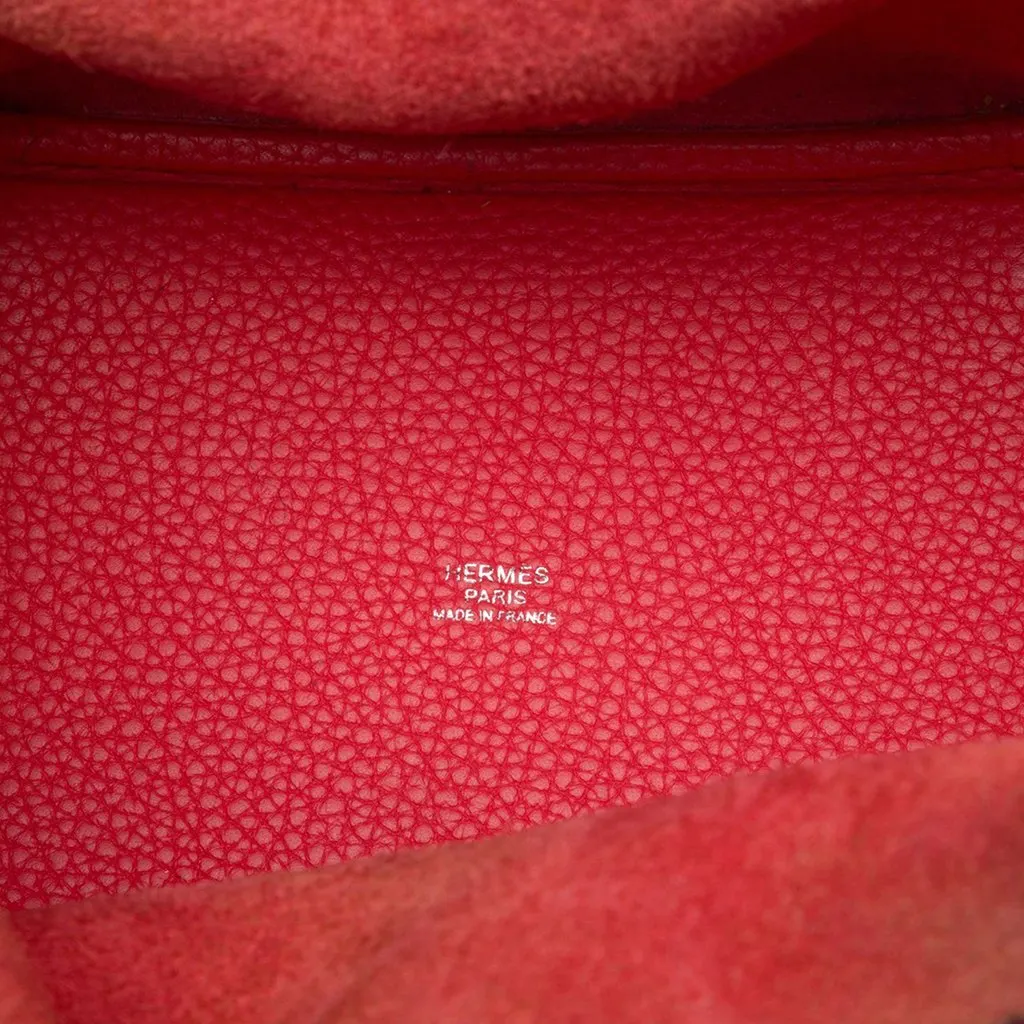 Hermès Clemence Picotin Lock 18 Red Leather Very good - Model View