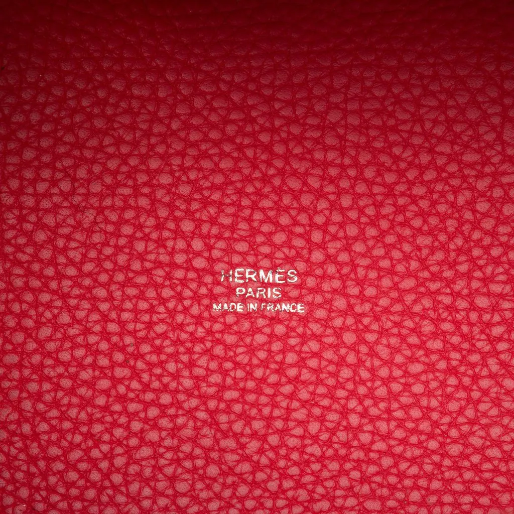 Hermès Clemence Picotin Lock 18 Red Leather Very good - Box View