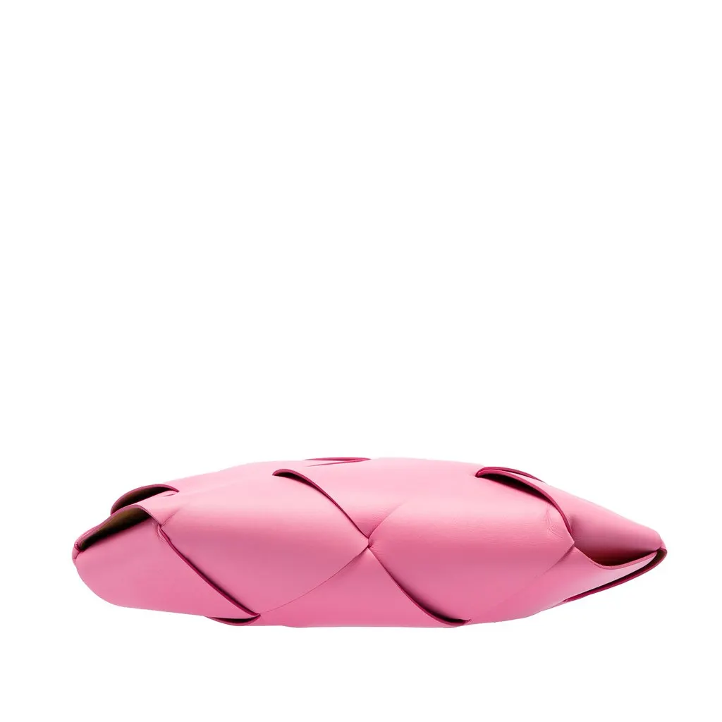 Bottega Veneta Medium Leather Maxi Intrecciato Slip Tote Pink Leather Very good - Inside View