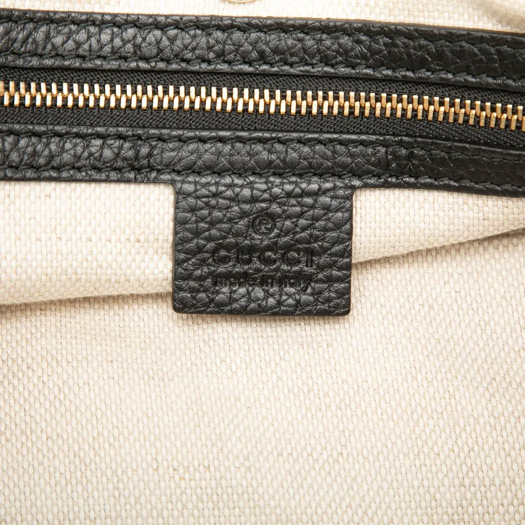 Gucci Medium Calfskin Soho Chain Tote Black Leather Very good - Box View