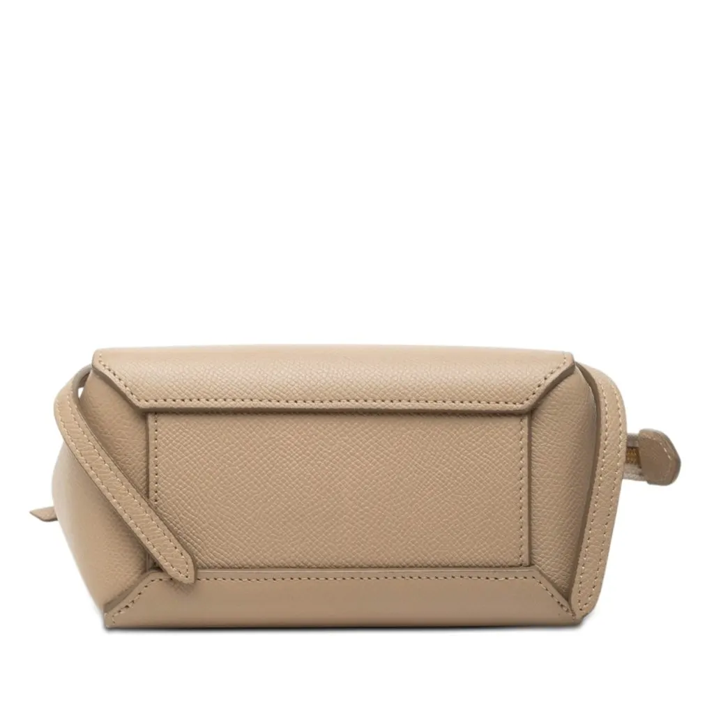 Celine Pico Grained Calfskin Belt Bag Beige Leather Very good - Inside View