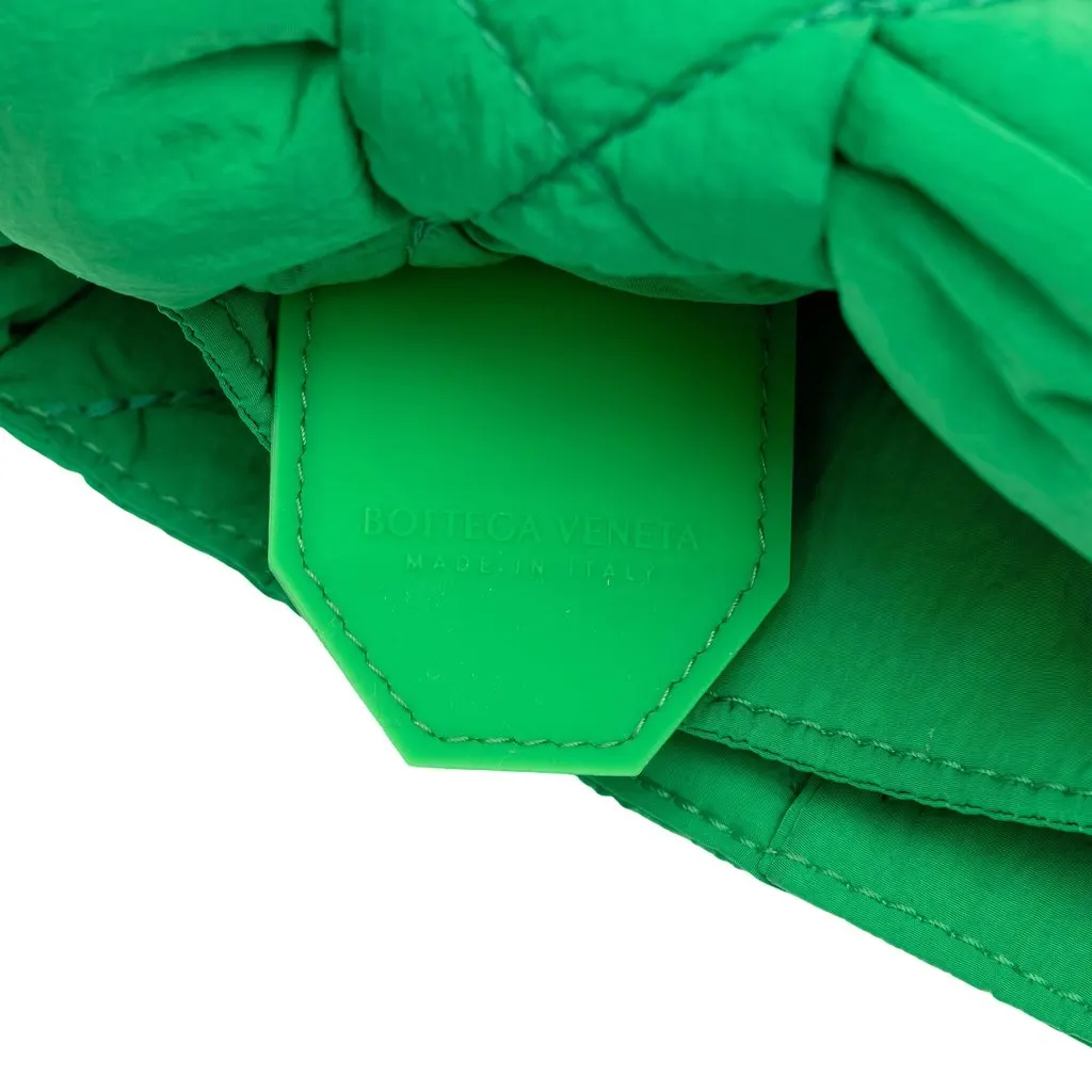 Bottega Veneta Mini Nylon Intrecciato Padded Tech Cassette Belt Bag Green Polyamide Good - Box View
