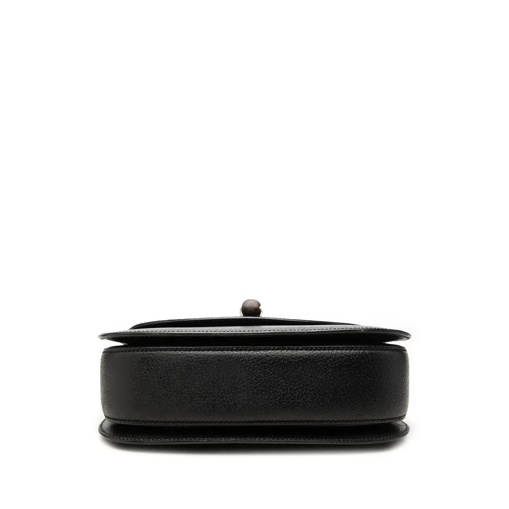 Gucci Grained Calfskin Bamboo Night Black Leather Very good - Inside View