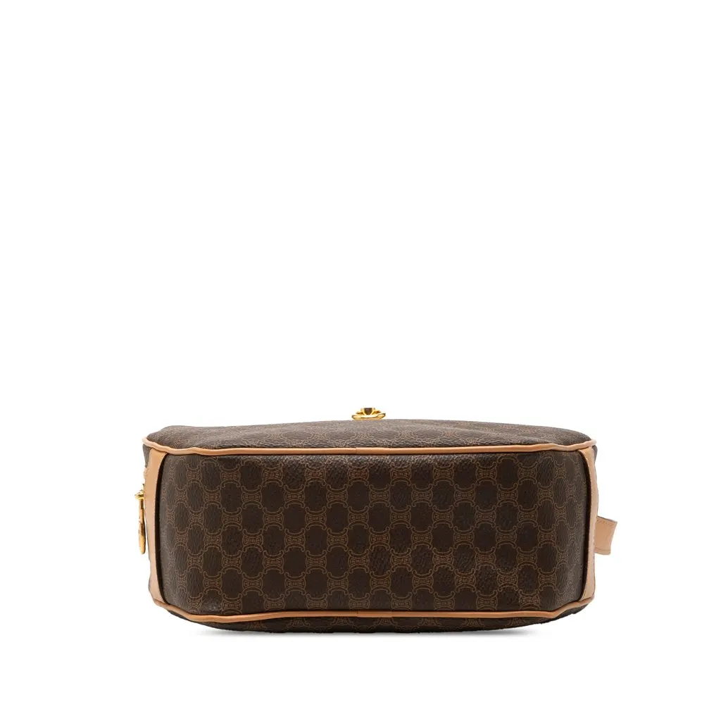 Celine Macadam Coated Canvas Crossbody Brown Very good - Inside View