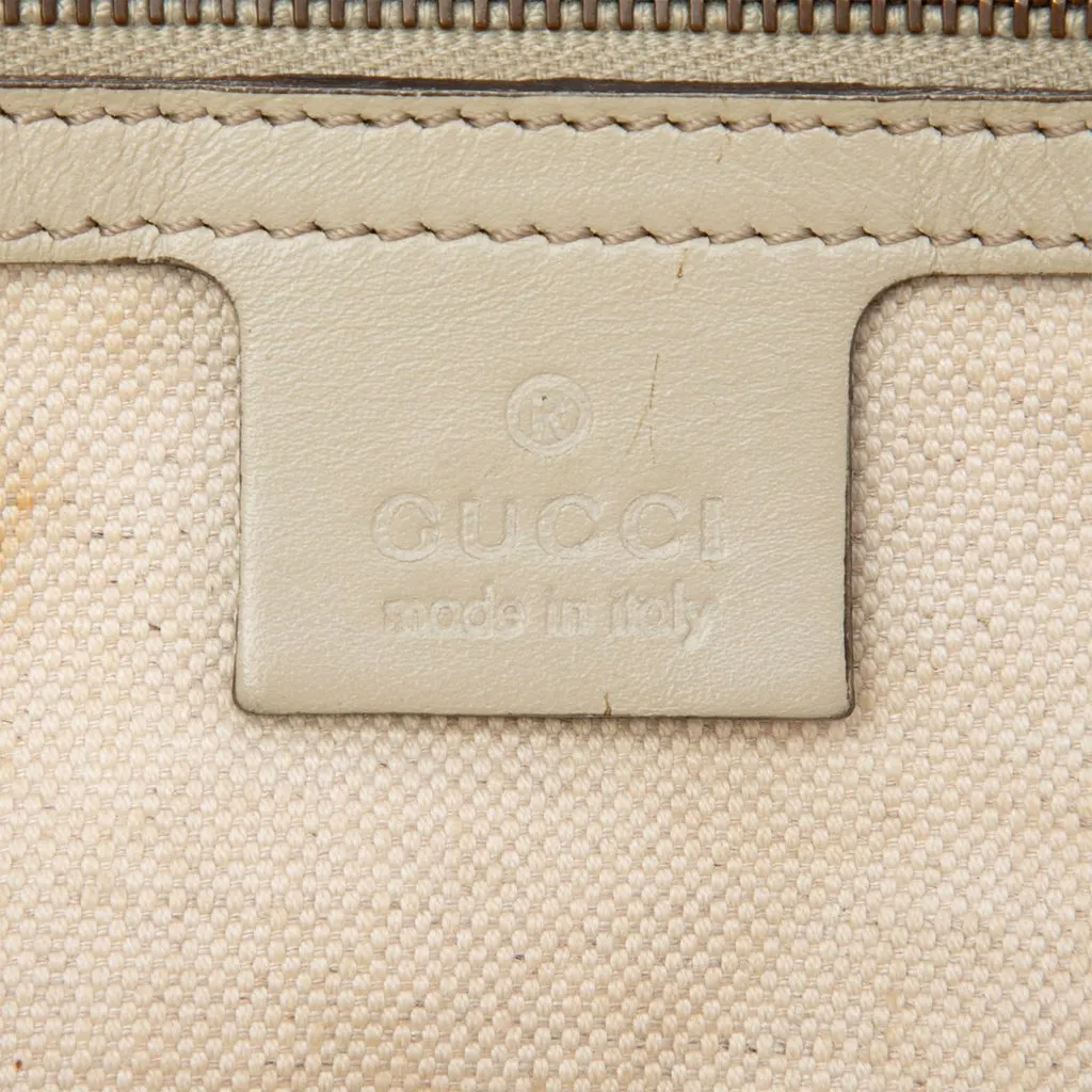 Gucci Medium Guccissima Scarlett Satchel White Leather Good - Box View
