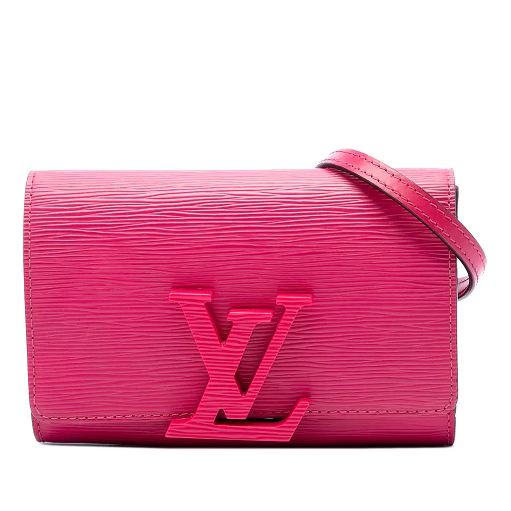 Louis Vuitton Epi Louise PM Pink Leather Very good - Front View