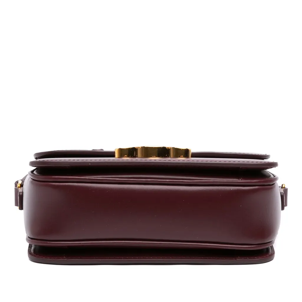 Celine Teen Shiny Calfskin Triomphe Crossbody Red Leather Very good - Inside View