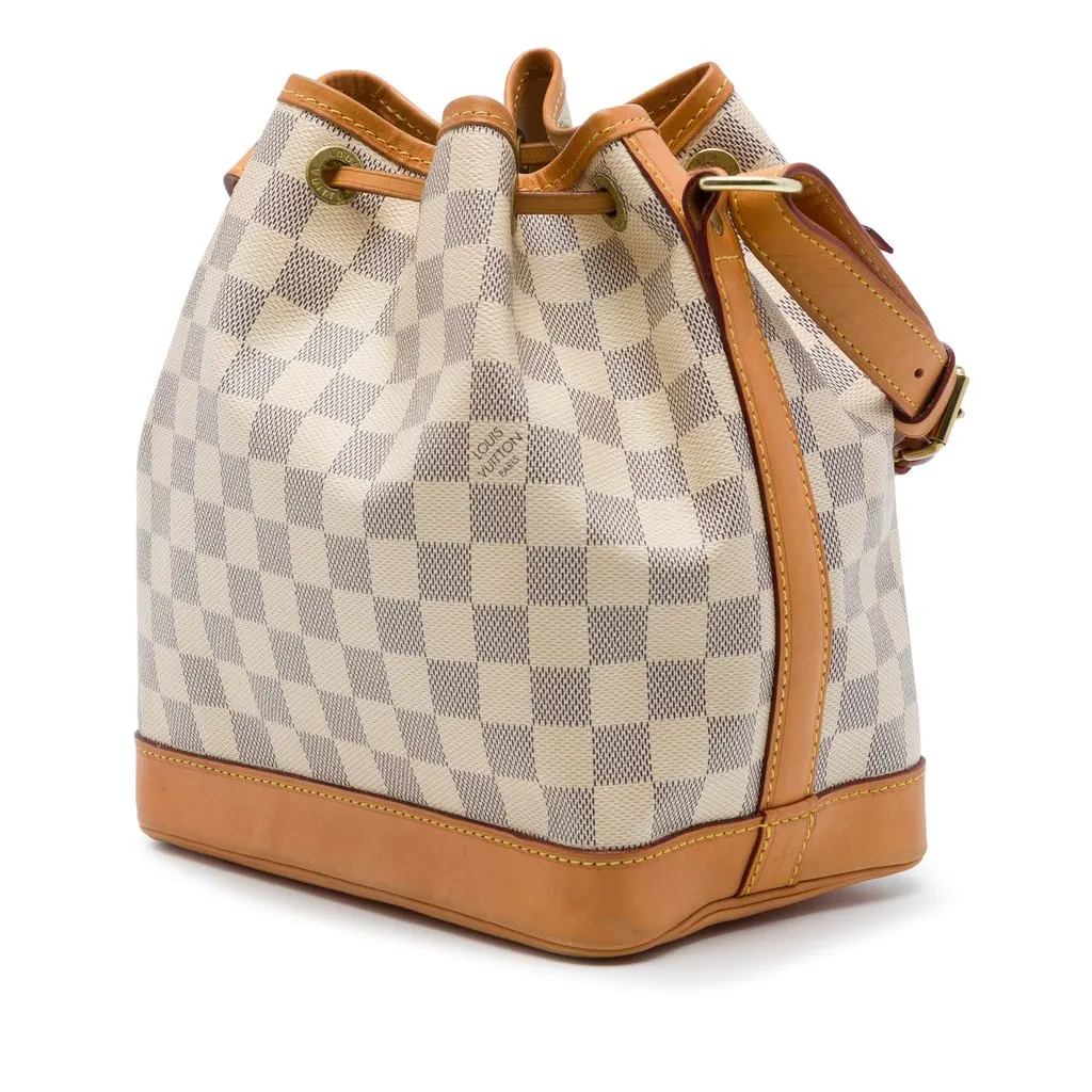 Louis Vuitton Damier Azur Noe BB White Very good - Back View